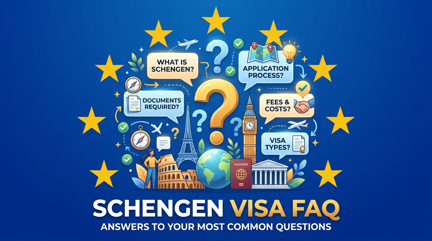 Шенген визасы туралы жиі қойылатын сұрақтар (FAQ) 2026