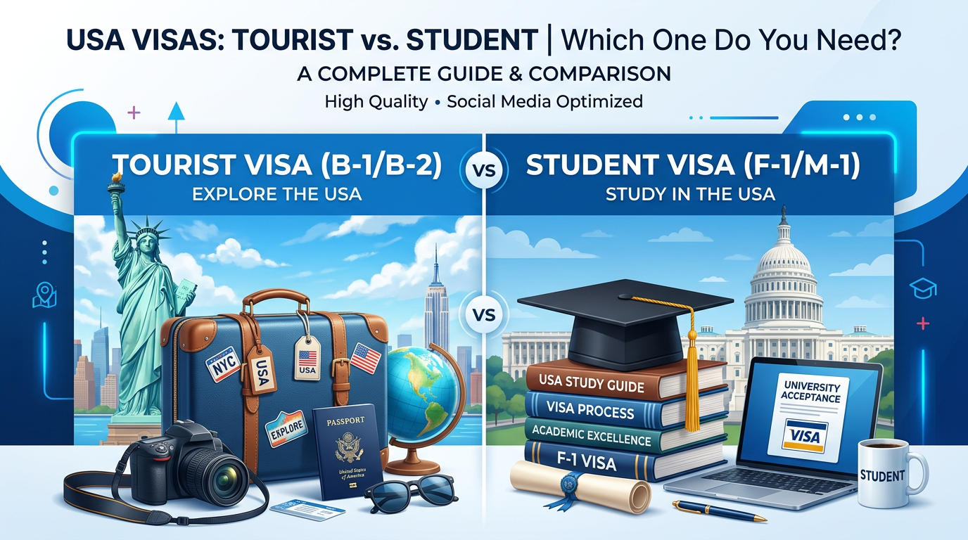 Туристическая или студенческая виза в США: что выбрать